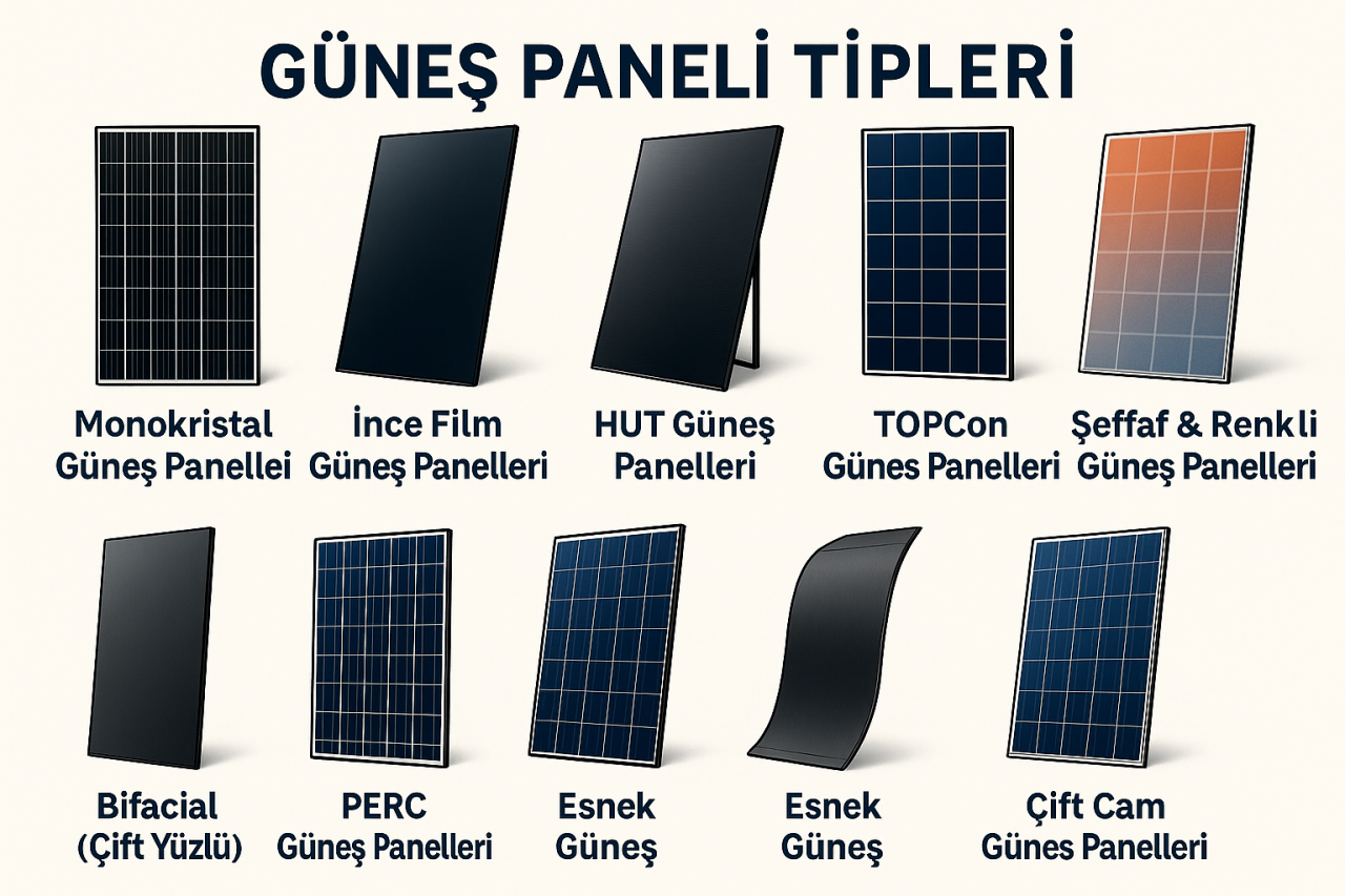 Güneş Paneli çeşitleri nelerdir ?
