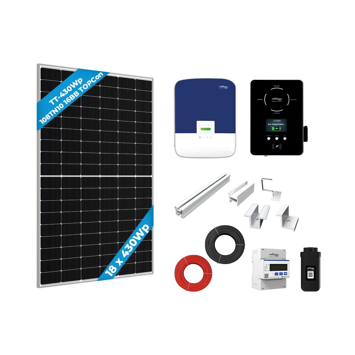 Tek Faz 5kWe On Grid Medium Paket